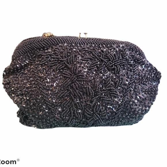 None Handbags - Vintage Beaded Clutch